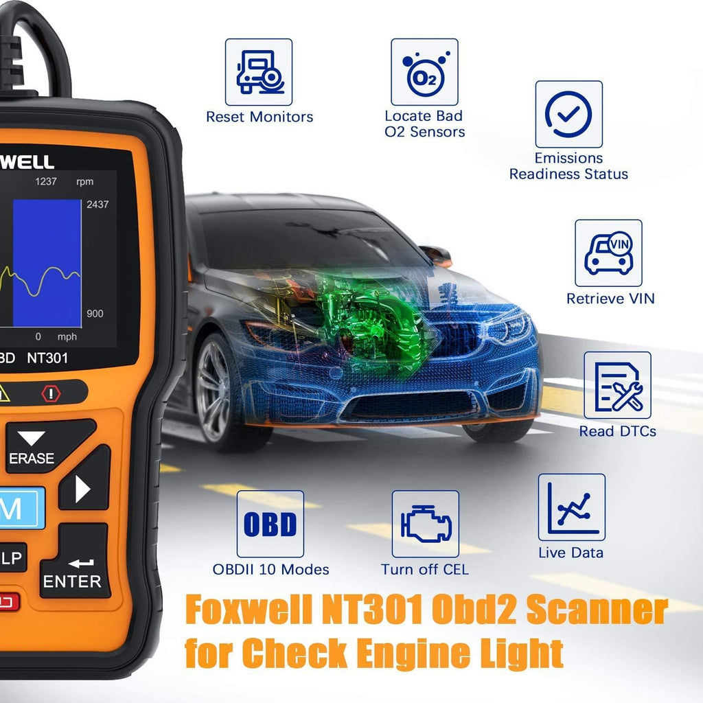 OBD2 Scanner Diagnostic Code Reader Tool A876