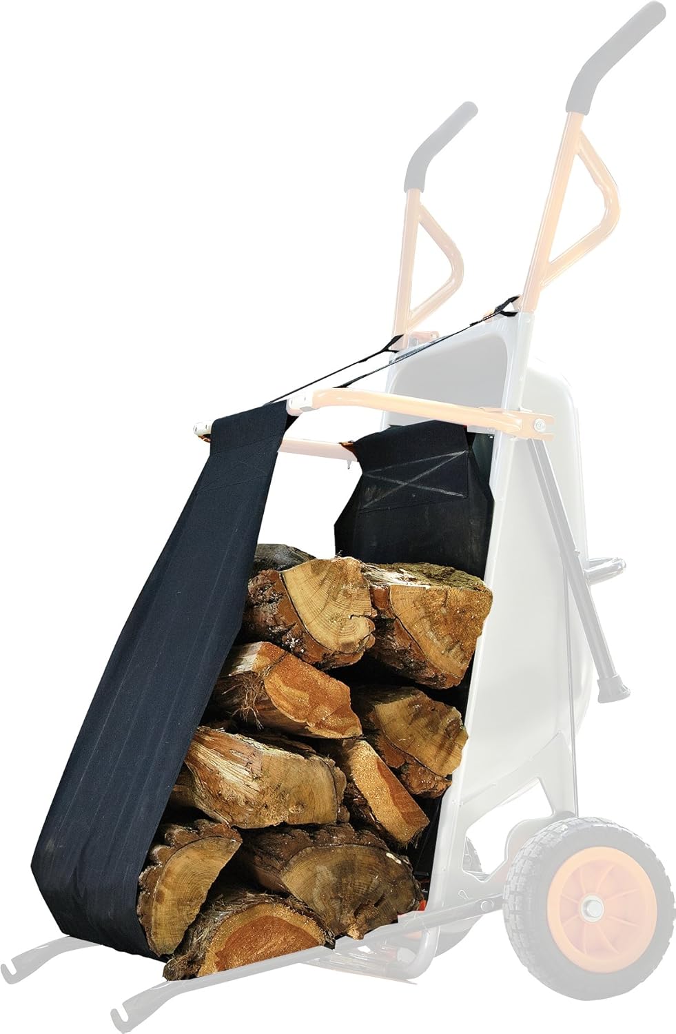 Orange 8-in-1 Wheelbarrow Yard Cart Dolly Firewood Carrier Q674