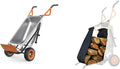 Orange 8-in-1 Wheelbarrow Yard Cart Dolly Firewood Carrier Q674