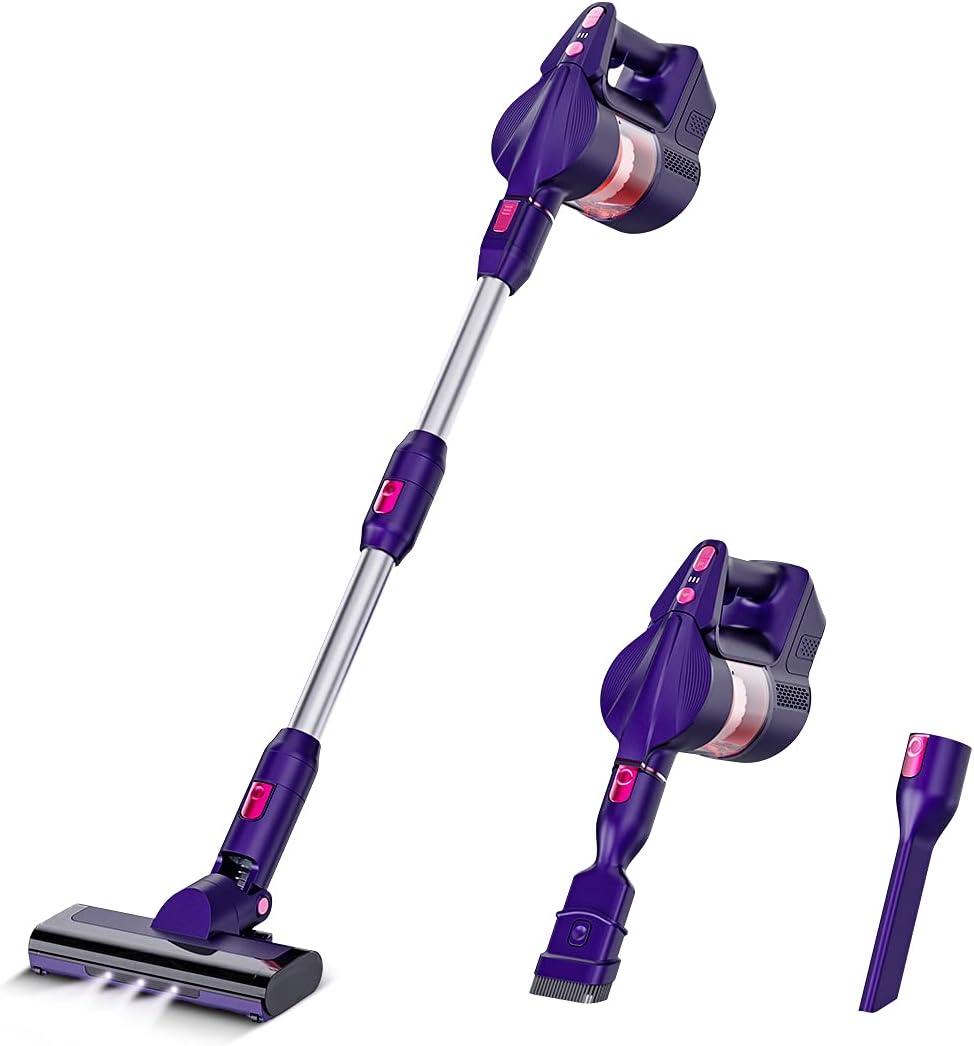 Cordless Vacuum Cleaner 24Kpa 40 min 250W Purple K965