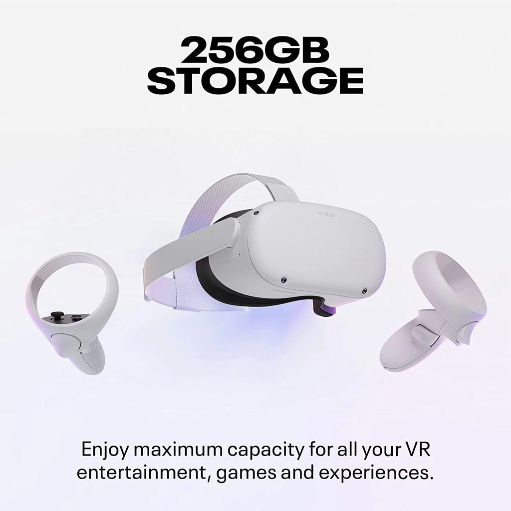 256 GB VR Headset with Silicone Controller Grip Cover D230