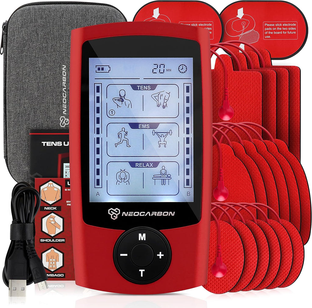 TENS EMS Muscle Stimulator with 16 Electrode Pads G79198