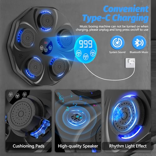 Large Size Wall Mounted Electronic Boxing Target with Boxing Gloves J322012