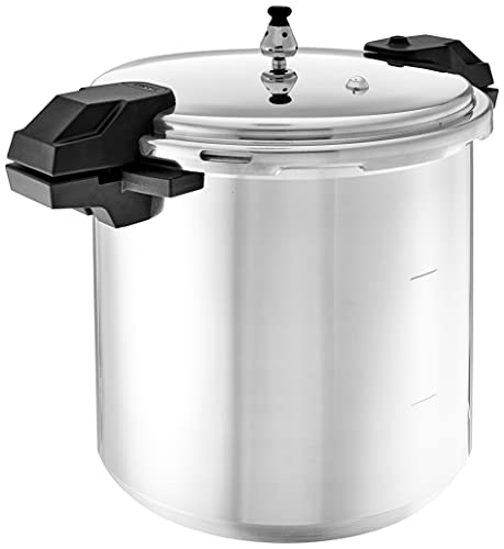 Polished Aluminum 22-Quart Pressure Cooker K793226