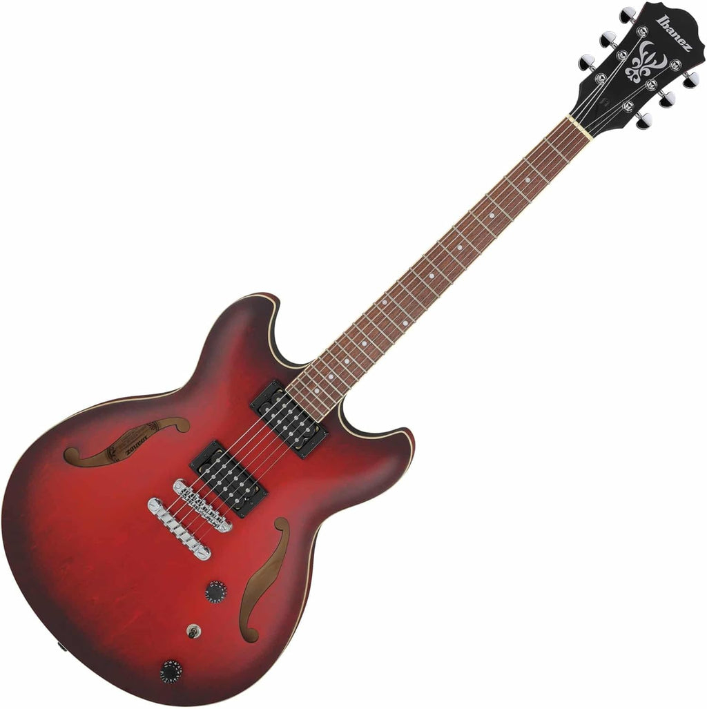 Sunburst Red Semi-Hollow Electric Guitar O6650