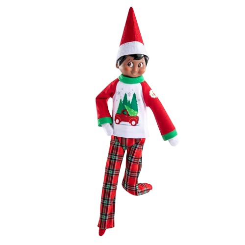 Blue Eyed Girl Scout Elf Box Set with Tree Farm PJs Accessory P5369