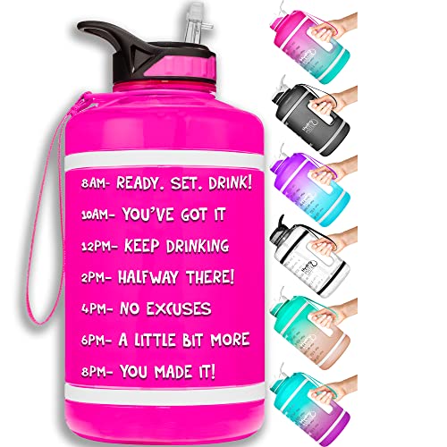 64 oz BPA Free Reusable Water Bottle with Straw and Handle M1725