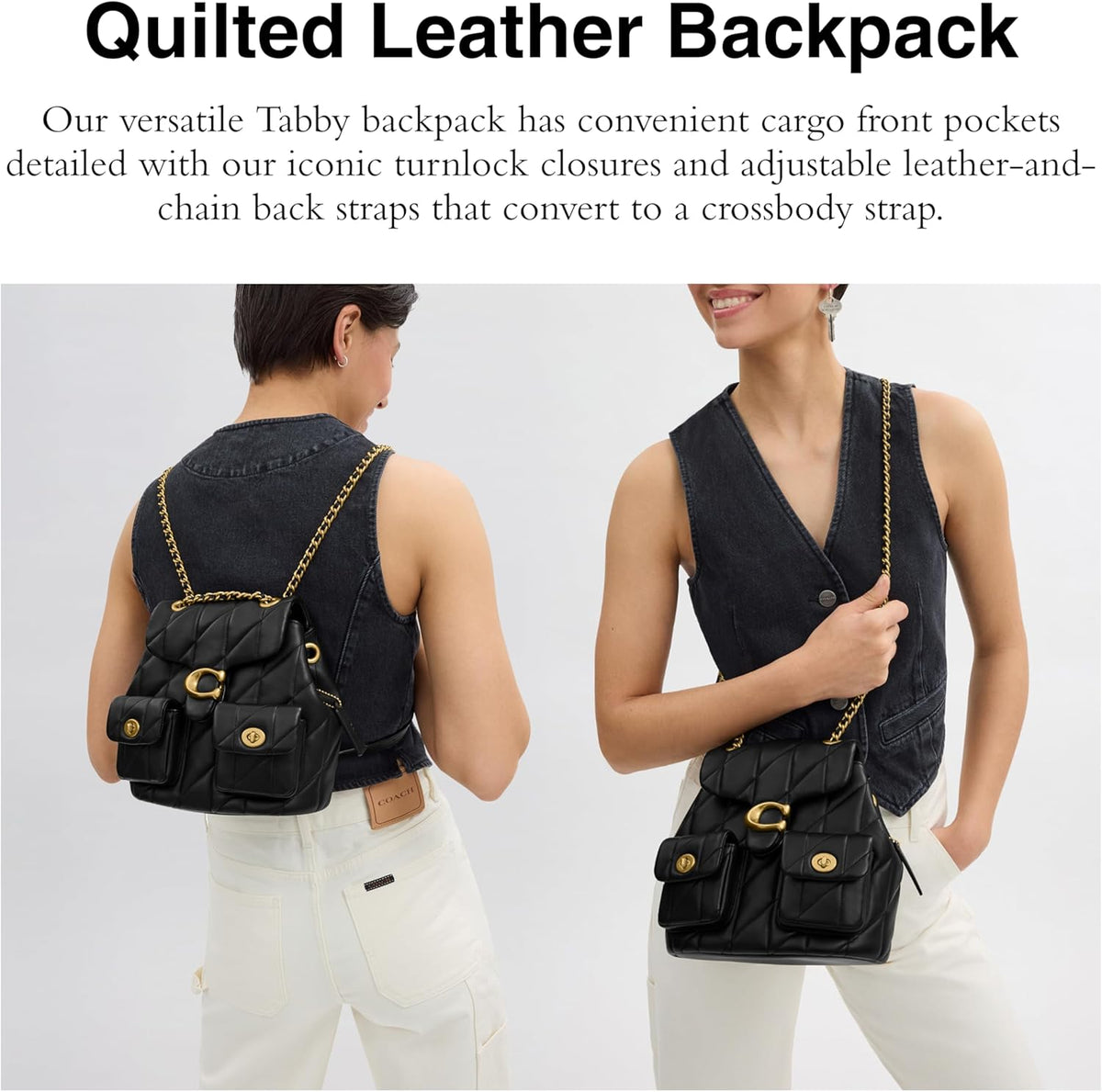 Black Large Backpack Y3179