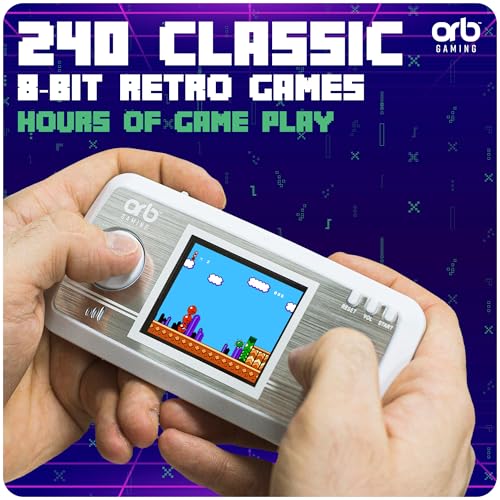 8-Bit Handheld Retro Games Console with 240 in-Built Games D834689