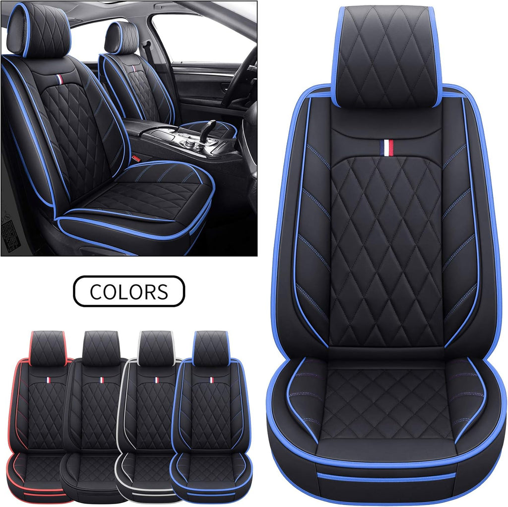 2 PCS Front Waterproof Leather Non-Slip Seat Covers R8307
