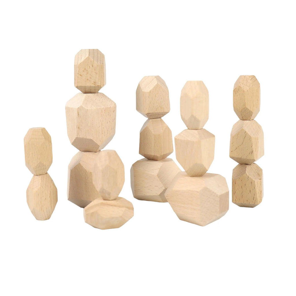 Wooden Stacking Stones Building Blocks N109998