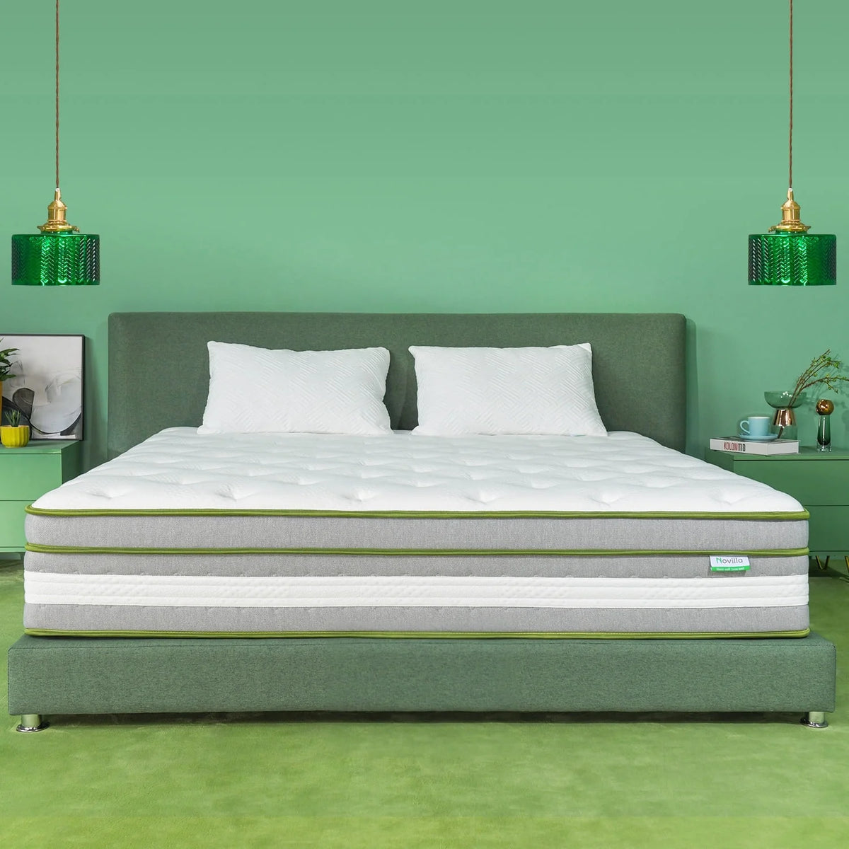 Queen Size Memory Foam Innerspring Hybrid Mattress Q680