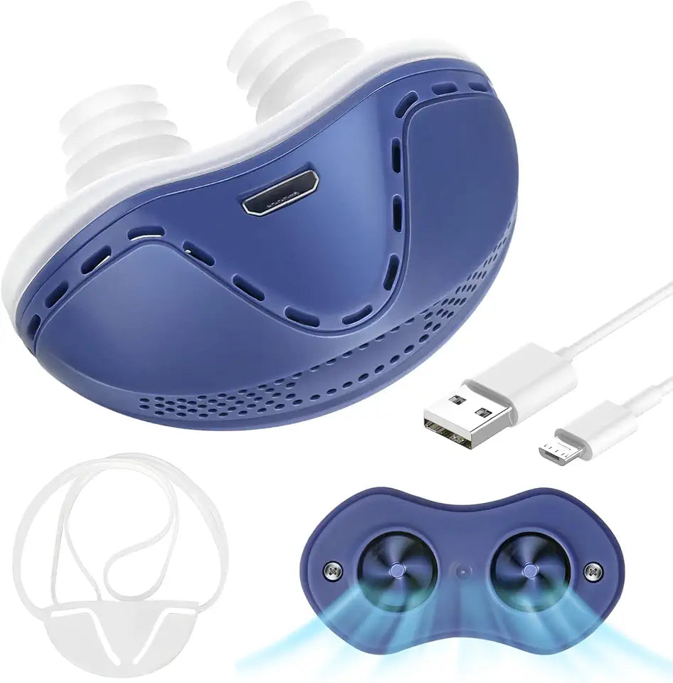Anti Snore Device, Adjustable Wind Speed Nasal Dilators (Blue) Q122654