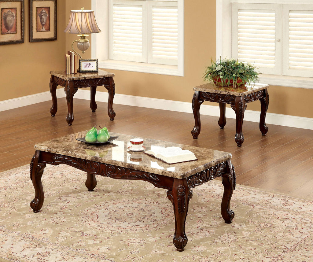 3 Piece Table Set, Dark Oak C8615