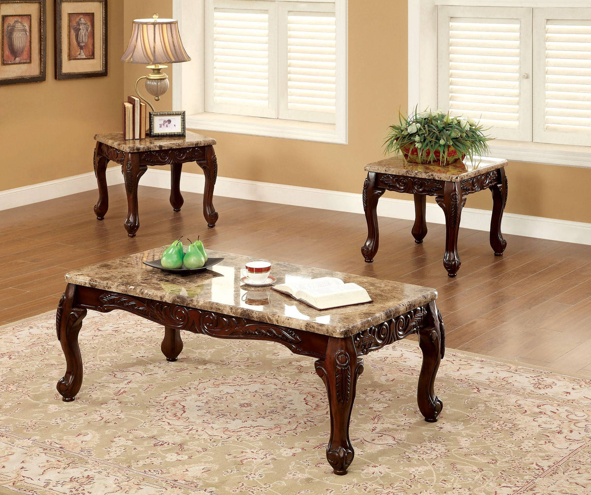 3 Piece Table Set, Dark Oak C8615