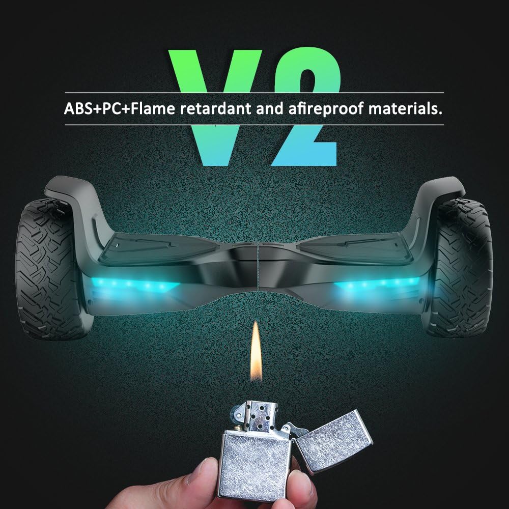 All Terrain Self-Balancing Scooter with Bluetooth Speaker and LED Lights V2887