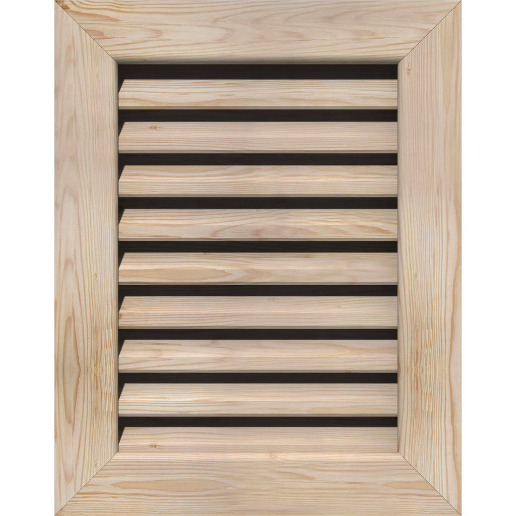 18-in W x 28-in H Vertical Gable Vent Unfinished Smooth Pine P572019