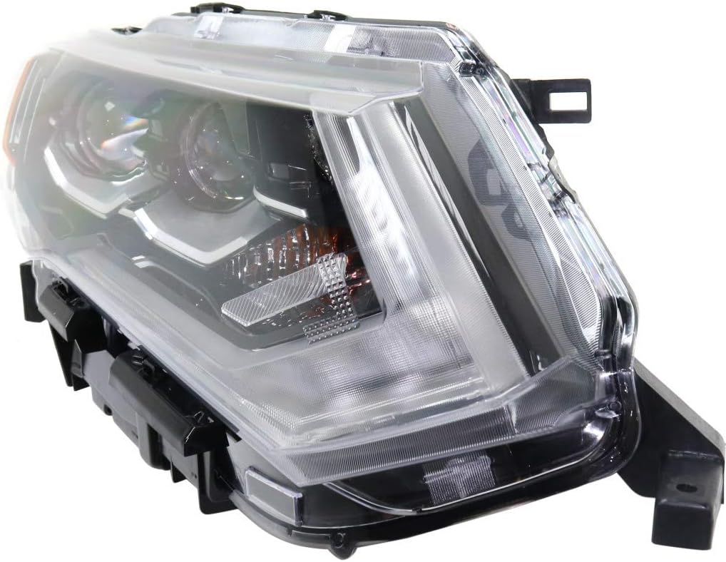 Nissan Rogue Headlight Assembly 2017 2018 Passenger Side LED C2042