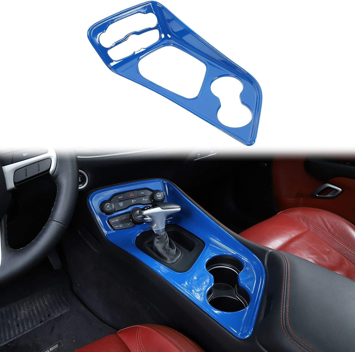 ABS Red Gear Shift Panel Trim Pack of 2 Y3500