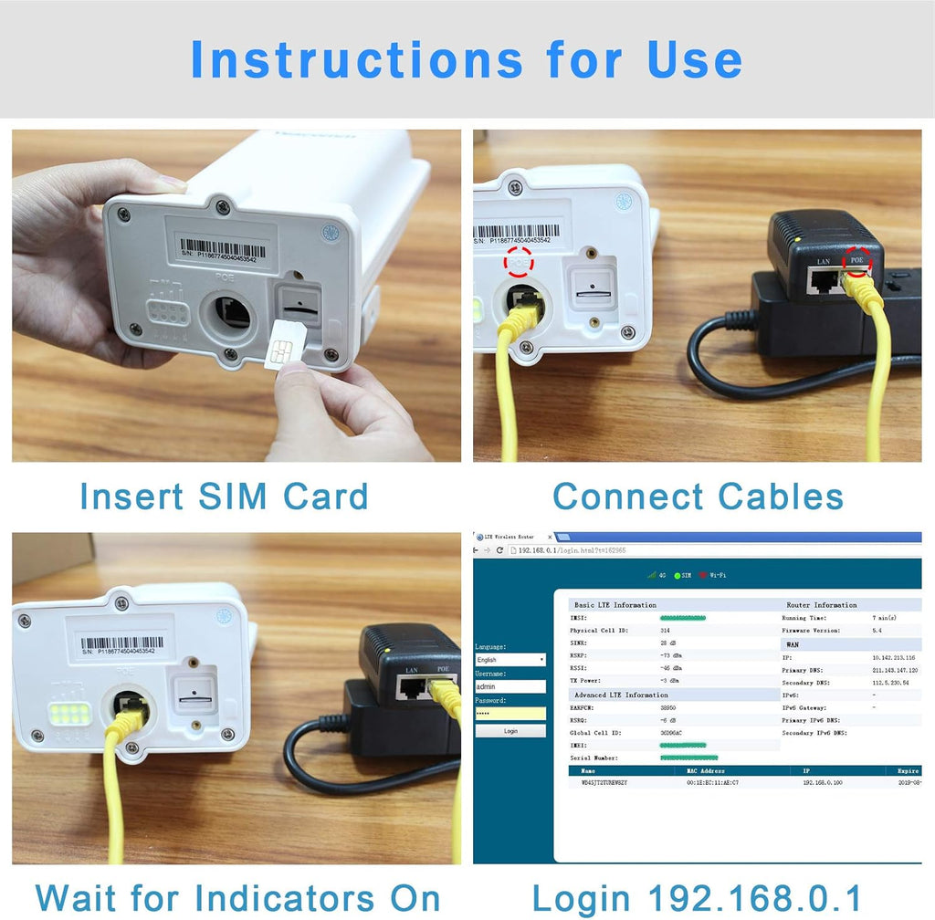 150Mbps CAT4 LTE Router with SIM Card Slot O8681
