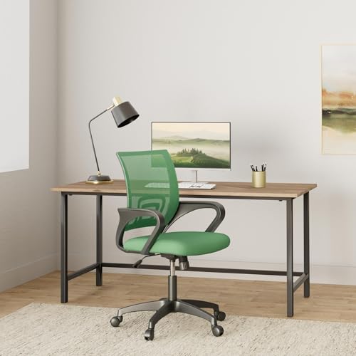 Black Ergonomic Mesh Office Chair with Lumbar Support and Armrest L62775