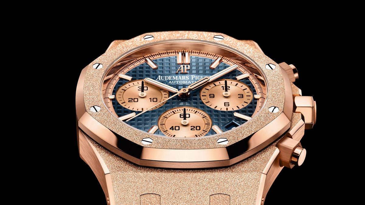Frosted Gold Chronograph Blue Dial 41mm C742561