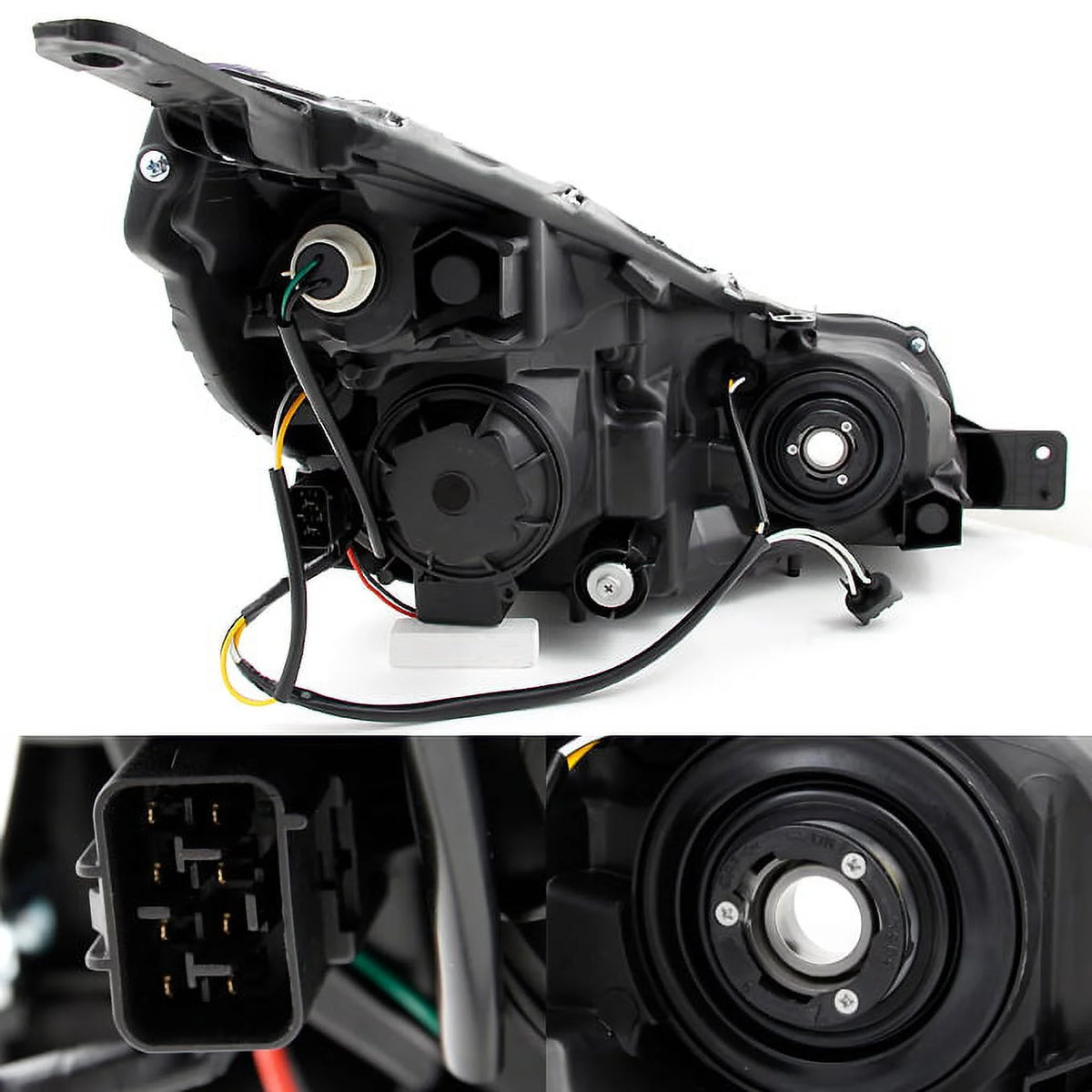 Clear Headlights Head Lamps Driver Left + Passenger Right Side Replacement V664009