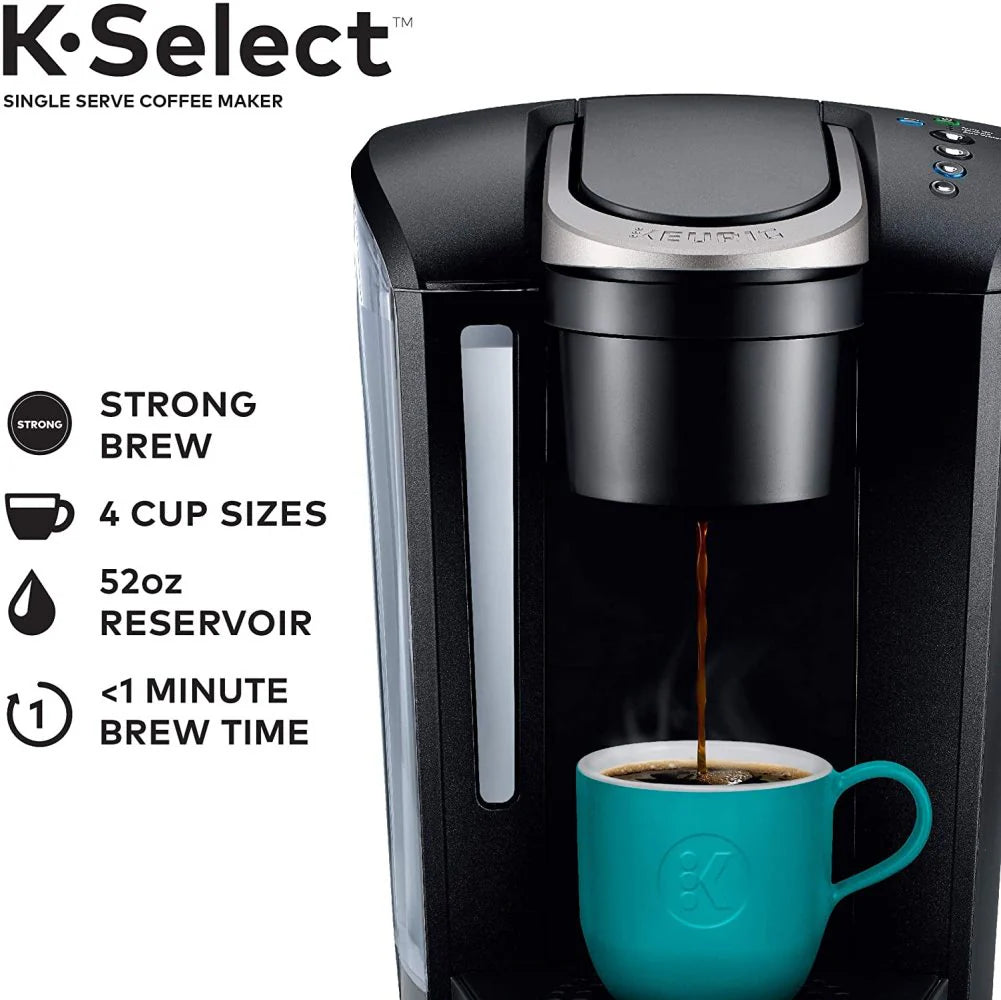Single Serve K-Cup Pod Coffee Maker, Matte Black P396
