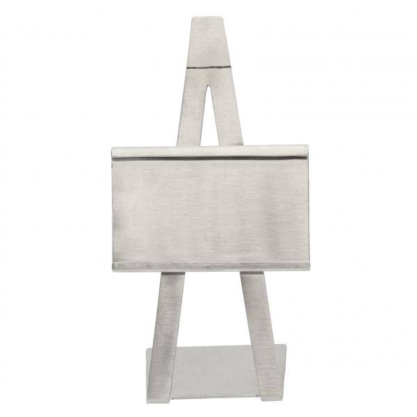 Stainless Steel Horizontal Card Holder Easel V759