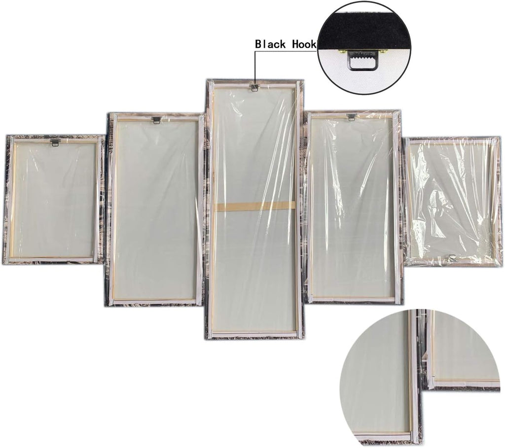 5 Panel Canvas Print Wall Art J8083