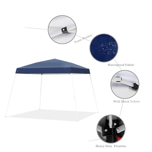10x10ft Pop-up Canopy Tent with 4 Removable SideWalls G243