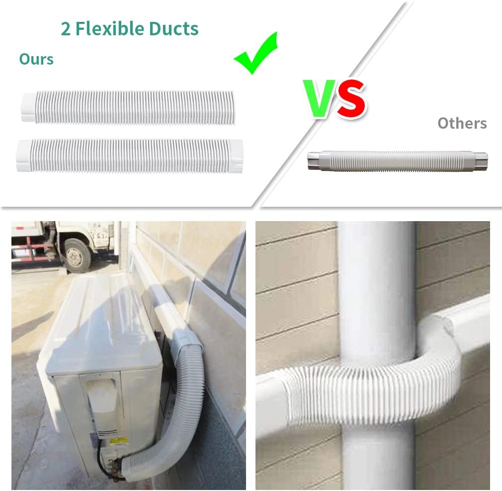 3'' 17 Ft PVC Decorative Pipe Line Cover Kit, Pack of 2 F995
