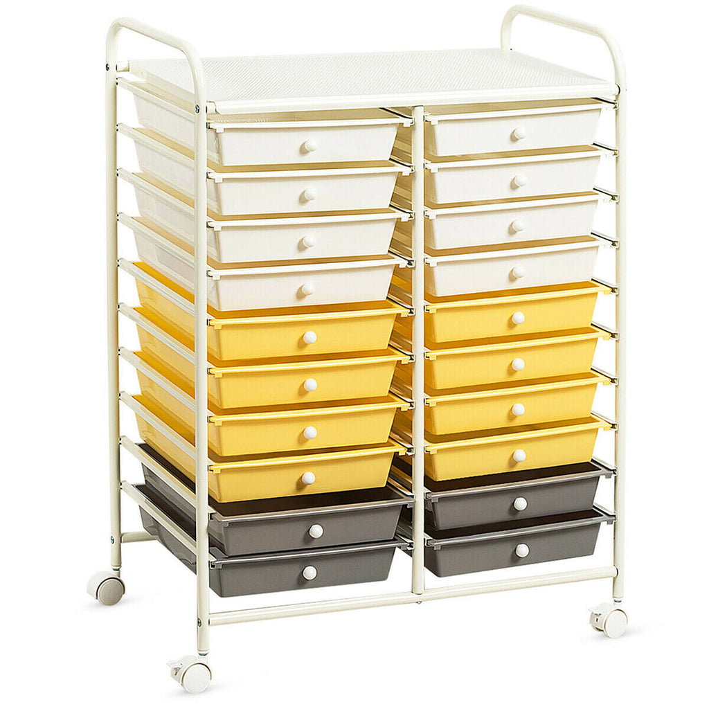 20 Storage Drawers Rolling Cart F413