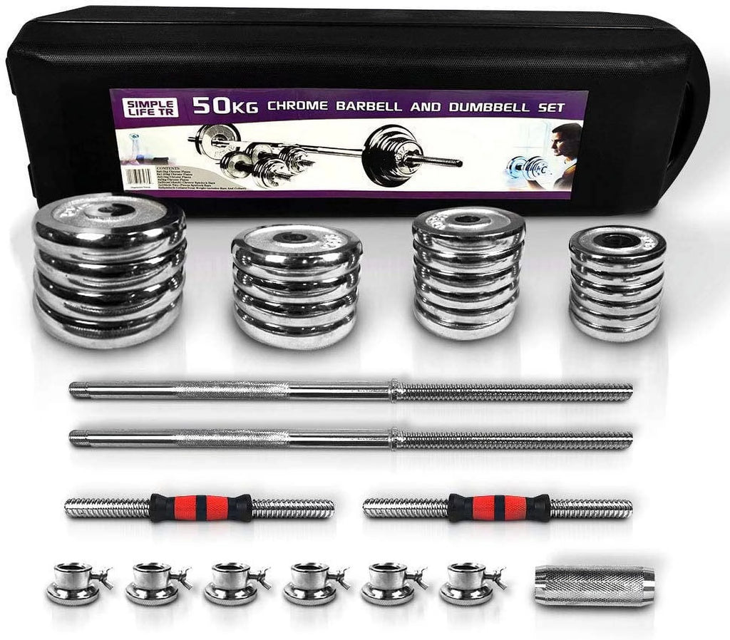 Adjustable Cast Iron Dumbbell Set with Carry Box G828