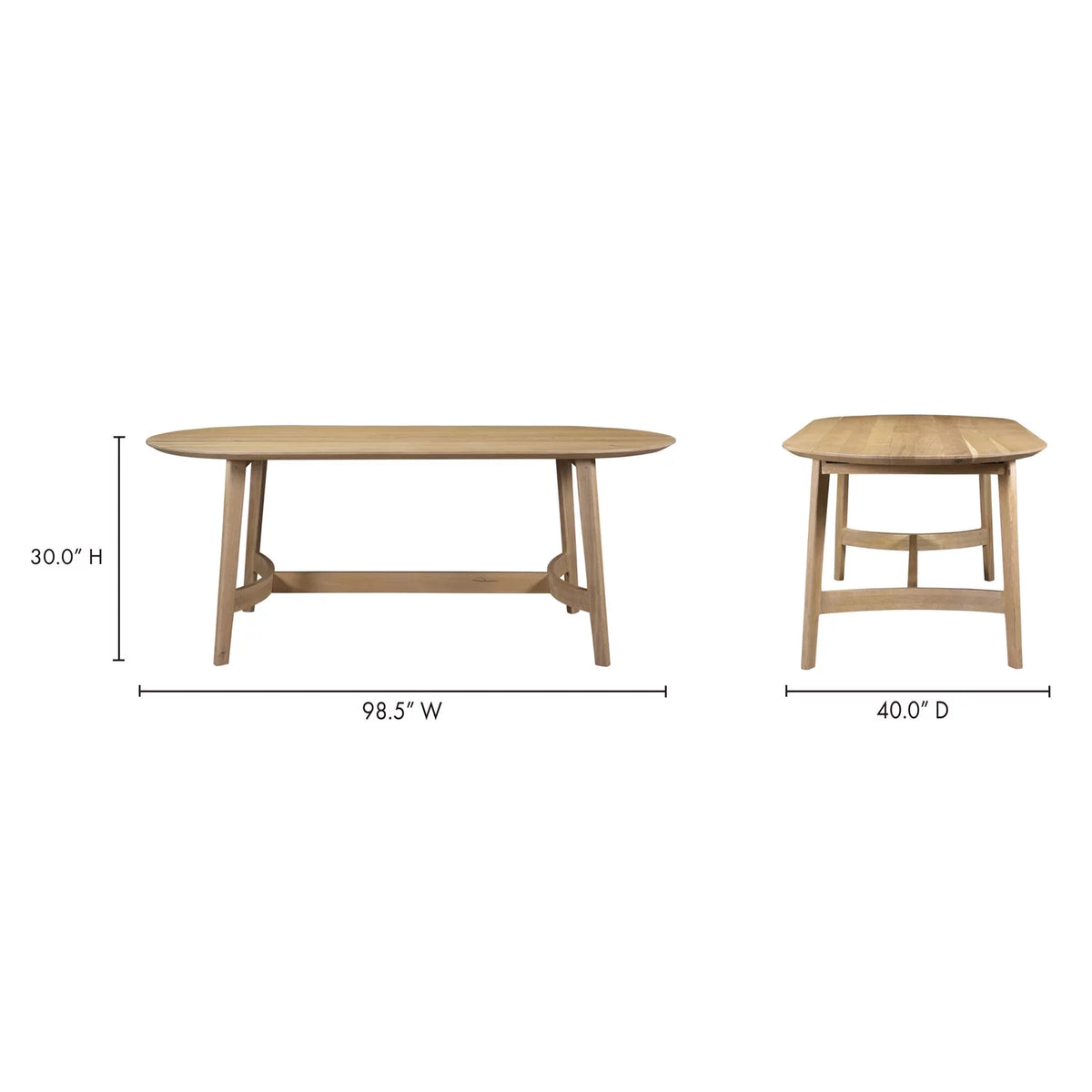 Large Natural Dining Table R209