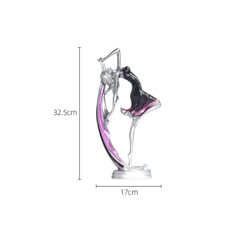 Modern Art Dancing Girl Resin Statue H7231