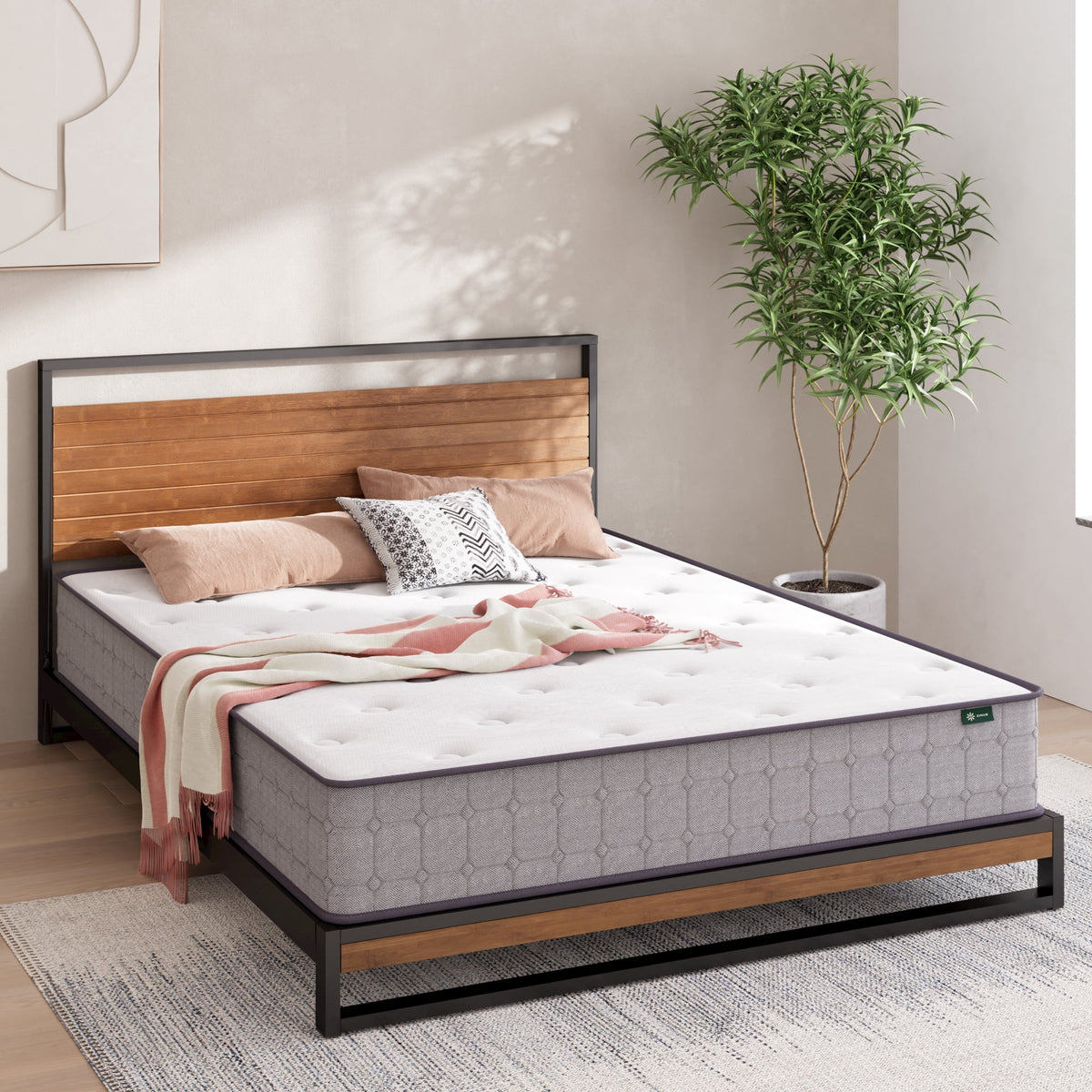 10 Hybrid Cooling Gel Memory Foam Pocket Spring Mattress W244