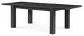 8 Piece Rectangular Dining Set Upholstered Chair and Server Graphite Q21189