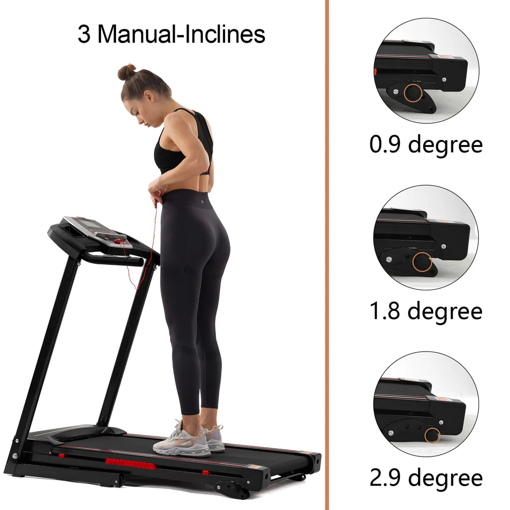 Folding Treadmill Electric 3.5 HP Running Machine with Incline C385