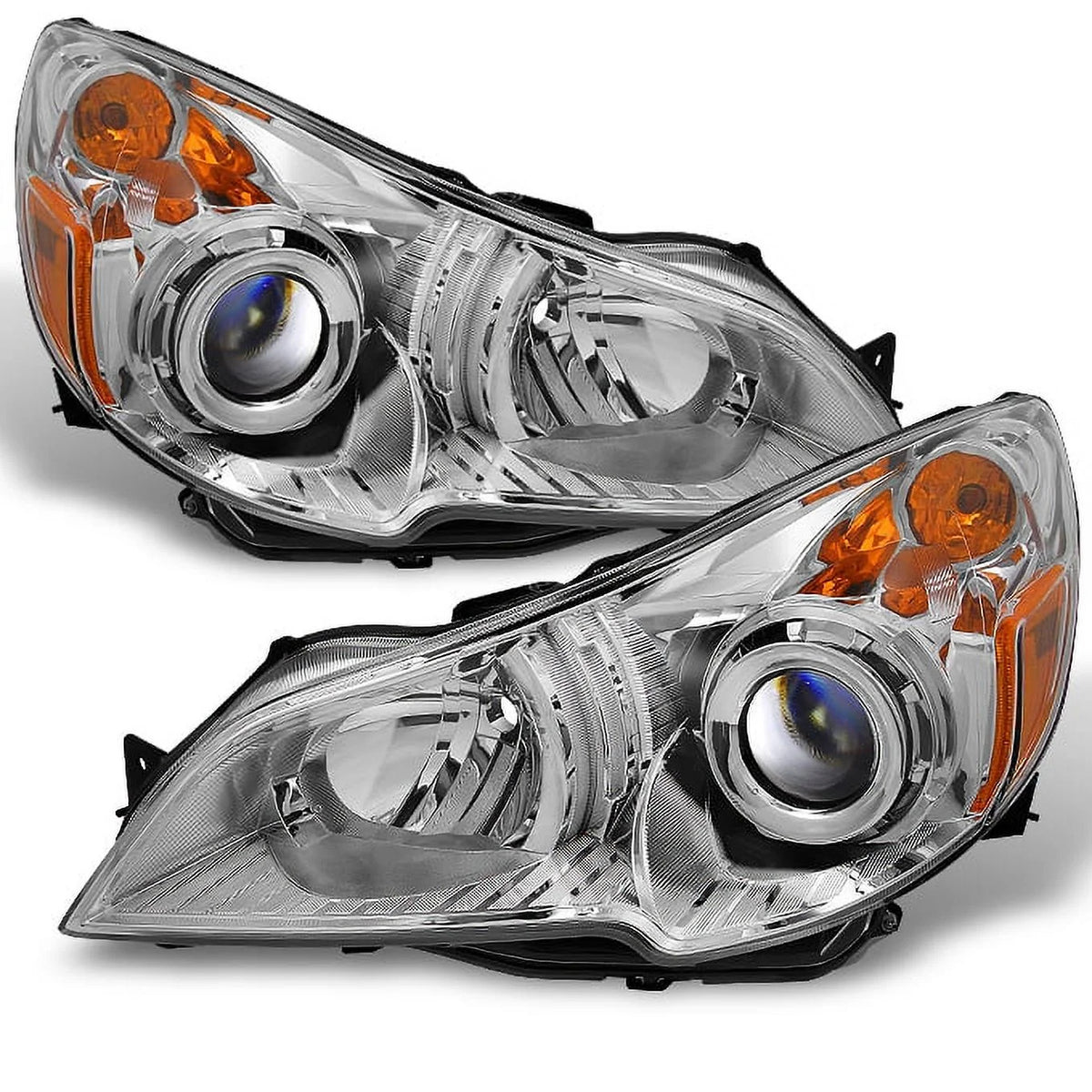 Clear Headlights Head Lamps Driver Left + Passenger Right Side Replacement V664009