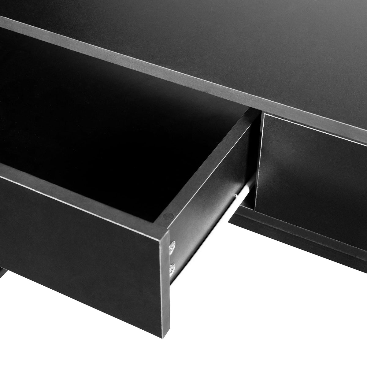 Black Computer Desk with Drawers Y637725