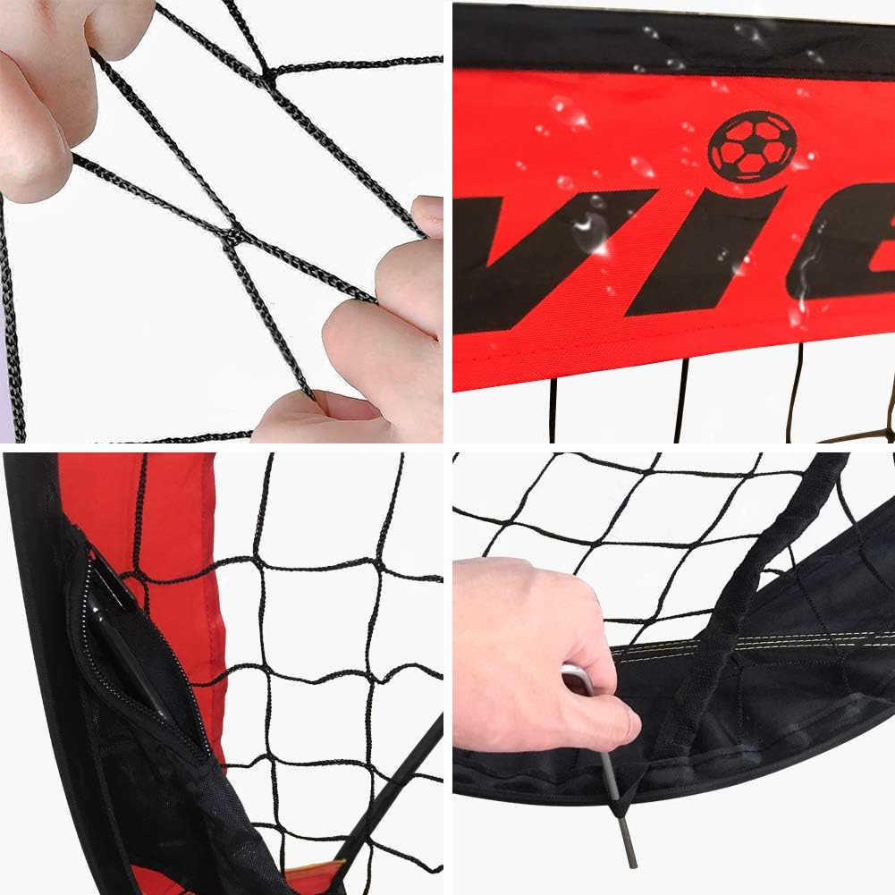 Red/Black Pop Up Soccer Goal Set with Carry Bag Y887