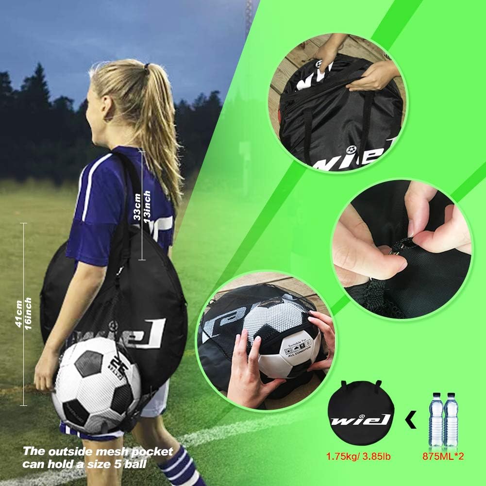Red/Black Pop Up Soccer Goal Set with Carry Bag Y887