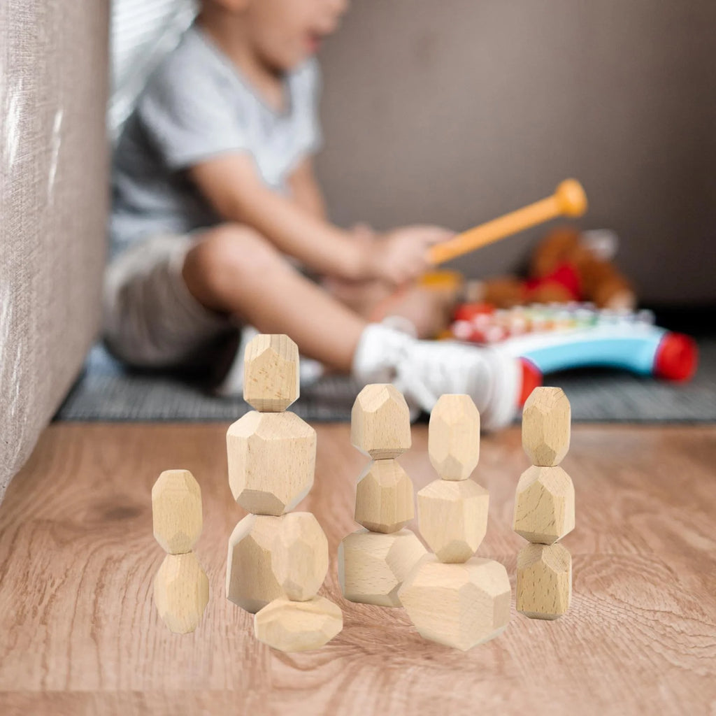 Wooden Stacking Stones Building Blocks N109998