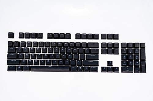 Pbt Double-Shot Keycaps Full 104 -Keyset for Mechanical Keyboards - Black L887123