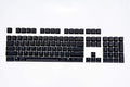 Pbt Double-Shot Keycaps Full 104 -Keyset for Mechanical Keyboards - Black L887123