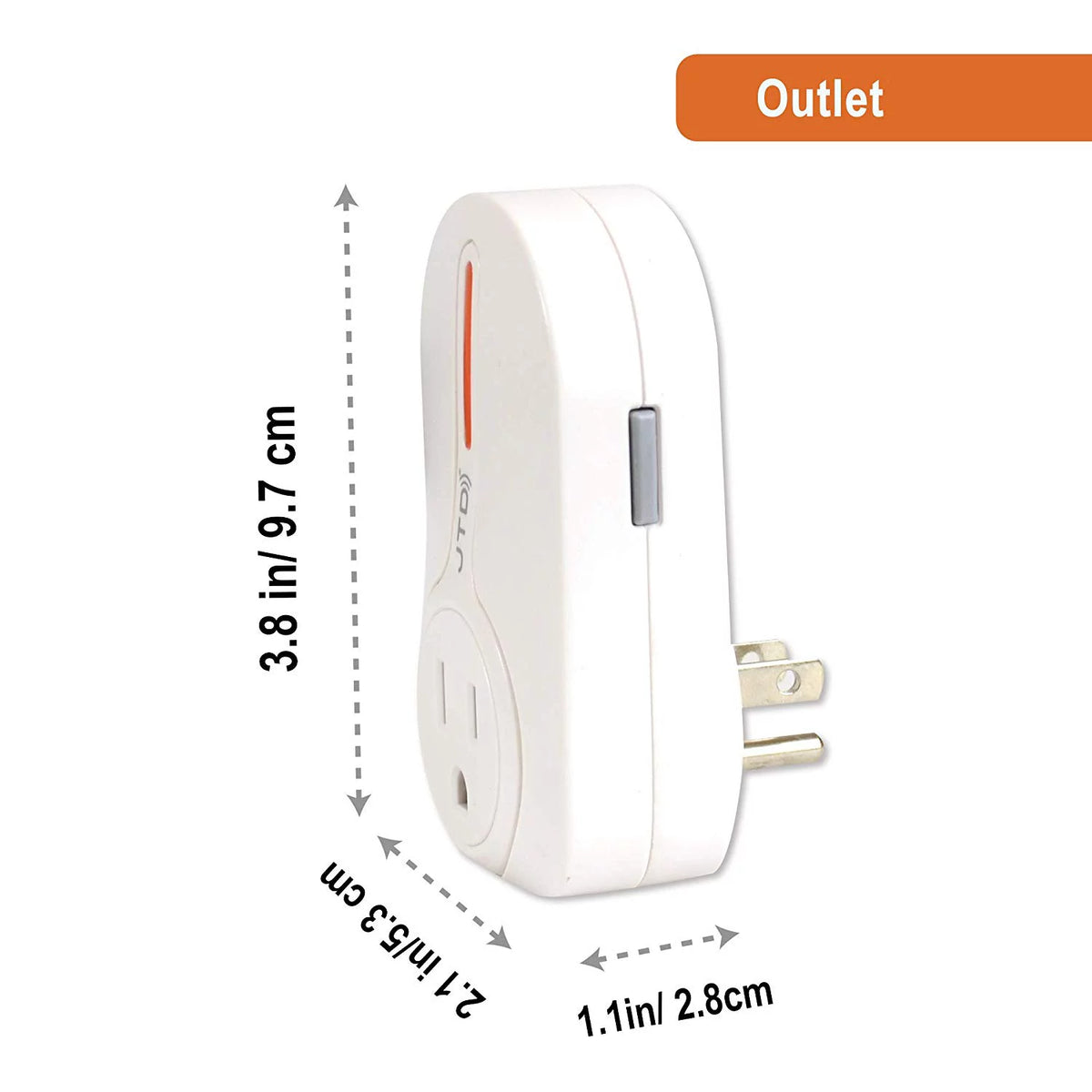5 Pack Remote Control Outlet Switch with 2 Remotes W33785