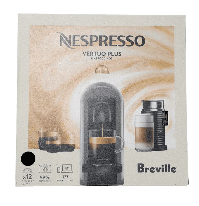 Ink Black Coffee and Espresso Machine with Milk Frother F841483