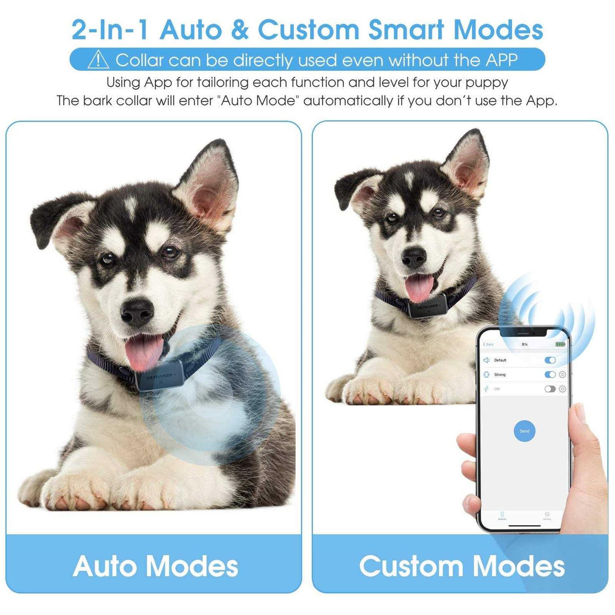 Waterproof APP Control Bark Collar J191