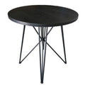 Black Wood Grain Round Dining Table E89290